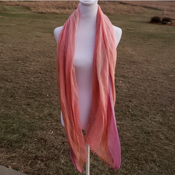 Kohl's Accessories - Kohls Women's pink, orange, and purple scarf
